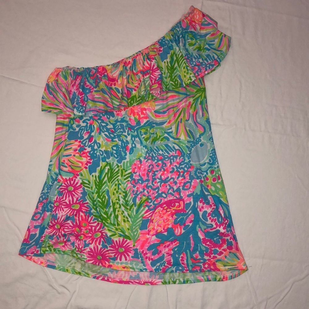 One shoulder Lilly top